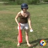 Watch as petite teen Shelby plays around at the public park